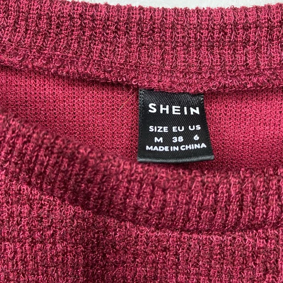 SHEIN maroon sweater. Size medium - Picture 4 of 6